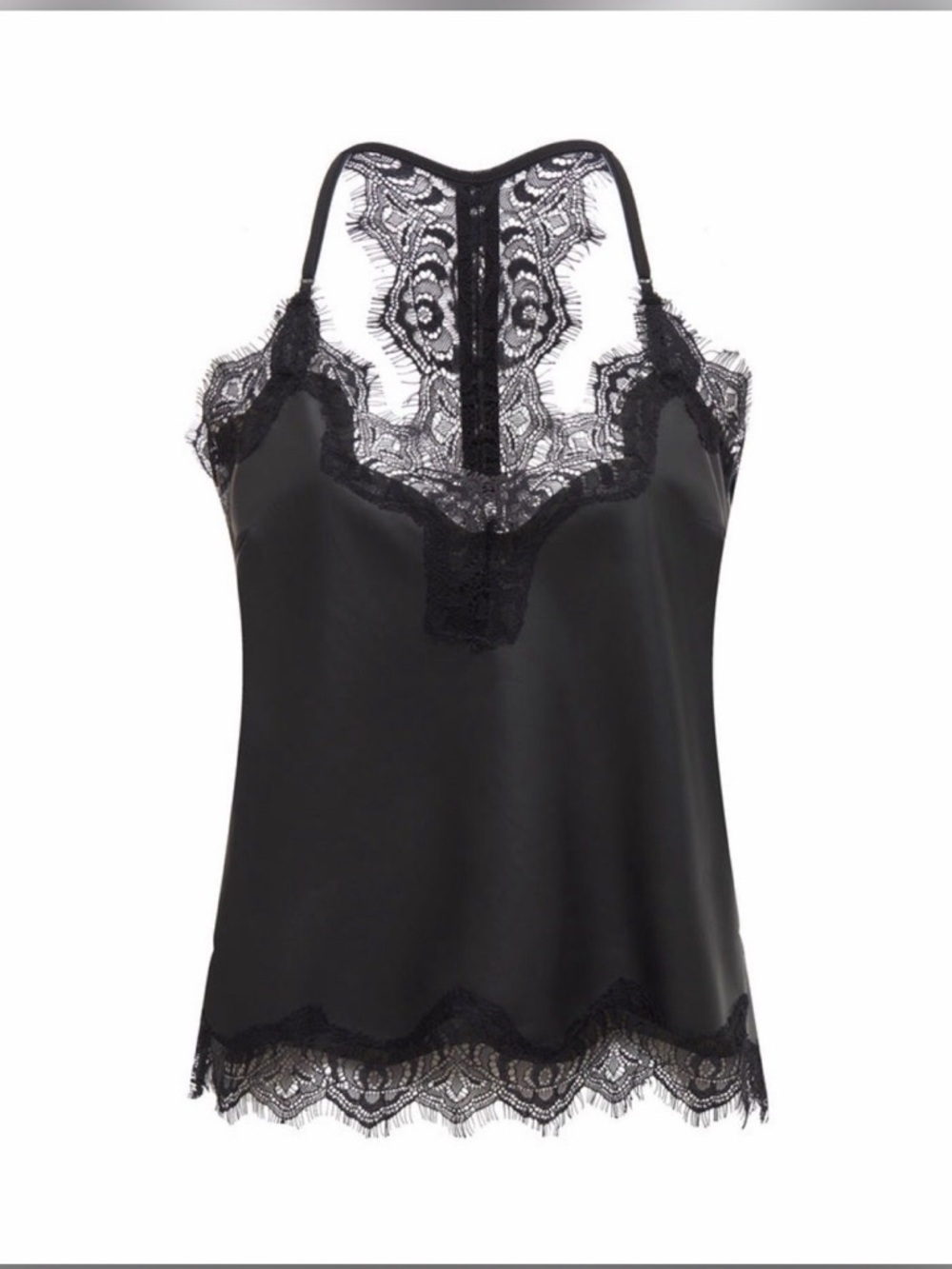 Gold Hawk Black Lace Cami